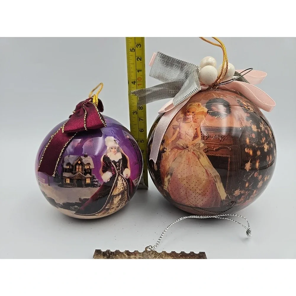 Vintage Mattel Barbie Christmas Holiday‎ Ornaments Lot of 3